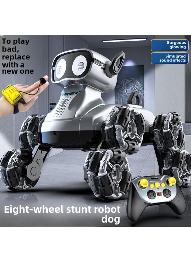 Intelligent Remote Control Robot Dog Children's Remote Control Car Toy Gesture Sensor Mechanical Pet Dog Little Boy Gift Wholesale-Color:Yunmo Gold Mechanical Dog -Specifications:Powerful Battery Life  - Image 4