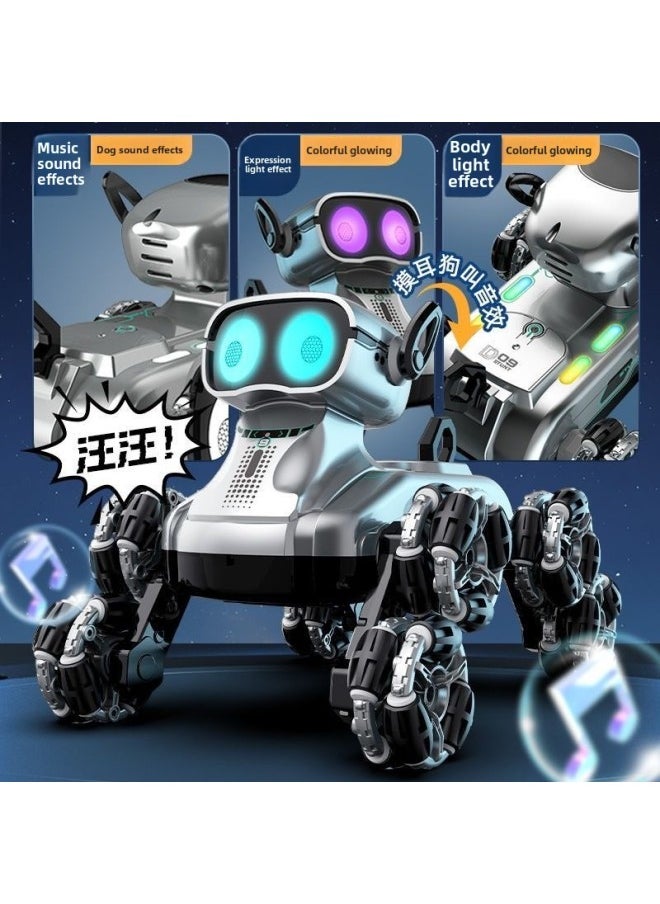 Intelligent Remote Control Robot Dog Children's Remote Control Car Toy Gesture Sensor Mechanical Pet Dog Little Boy Gift Wholesale-Color:Yunmo Gold Mechanical Dog -Specifications:Powerful Battery Life  - Image 5