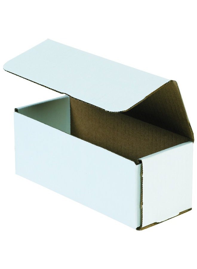 Boxes Fast BFM933 Corrugated Cardboard Mailers, 9 x 3 x 3 Inches, Tuck Top One-Piece, Die-Cut Shipping Cartons, Medium White Mailing Boxes (Pack of 50) - Image 1
