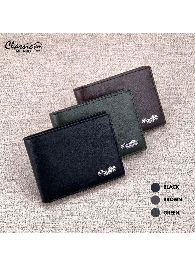Classic Milano Black (CNH-6) Classic Milano Genuine Leather Wallet for Men – Slim Bifold Men’s Wallet with RFID Blocking, Multiple Card Slots – Stylish Mens Purse Wallets Gift for Husband, Father for Men | Best Price UAE