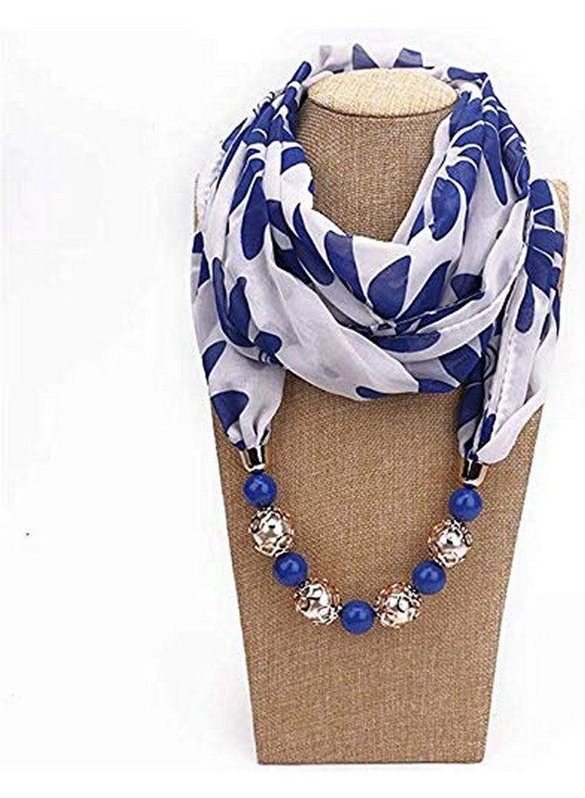 Magic MAGIC Girls Stylish Printed Scarf with Necklace pendant Beads Scarves Stole Dupatta (Multicolor,S05) - Image 2