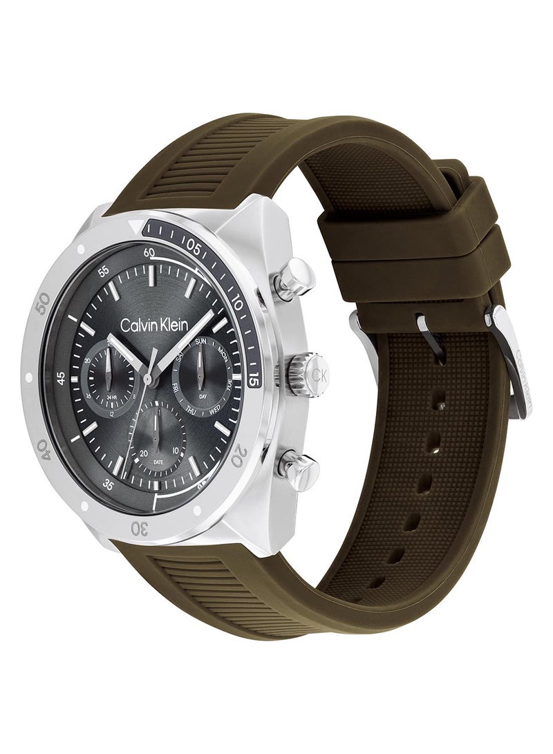 CALVIN KLEIN ساعة يد رجالية كالفن كلاين تونيو أنالوج بحالة رمادية باردة - 25200469 - Image 1