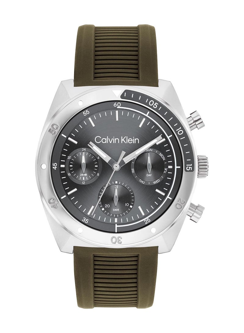 CALVIN KLEIN ساعة يد رجالية كالفن كلاين تونيو أنالوج بحالة رمادية باردة - 25200469 - Image 2