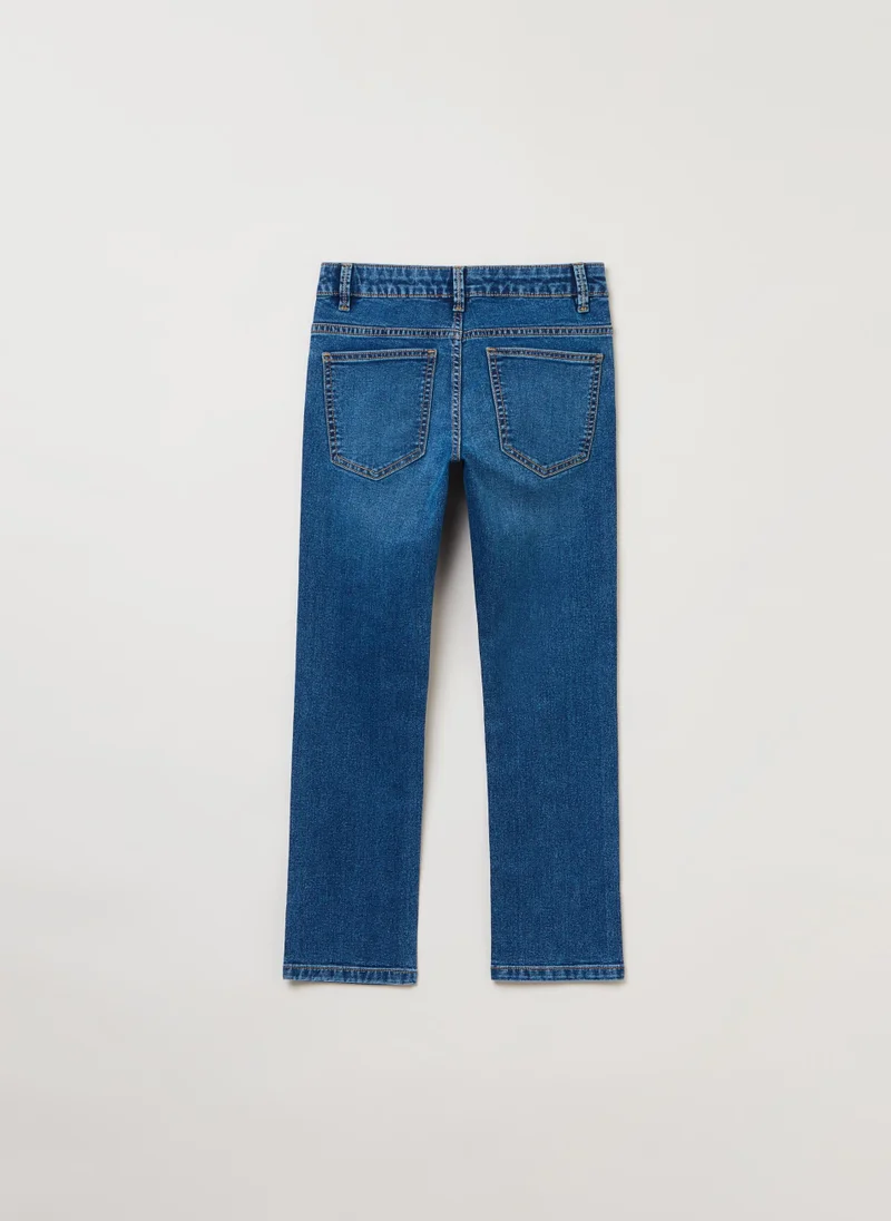 او في اس OVS Regular-Fit Stretch Jeans