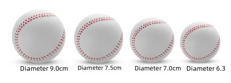 Soft baseball PU baseball foam baseball elastic ball PU pressure softball foam softball student baseball(White) - Image 5