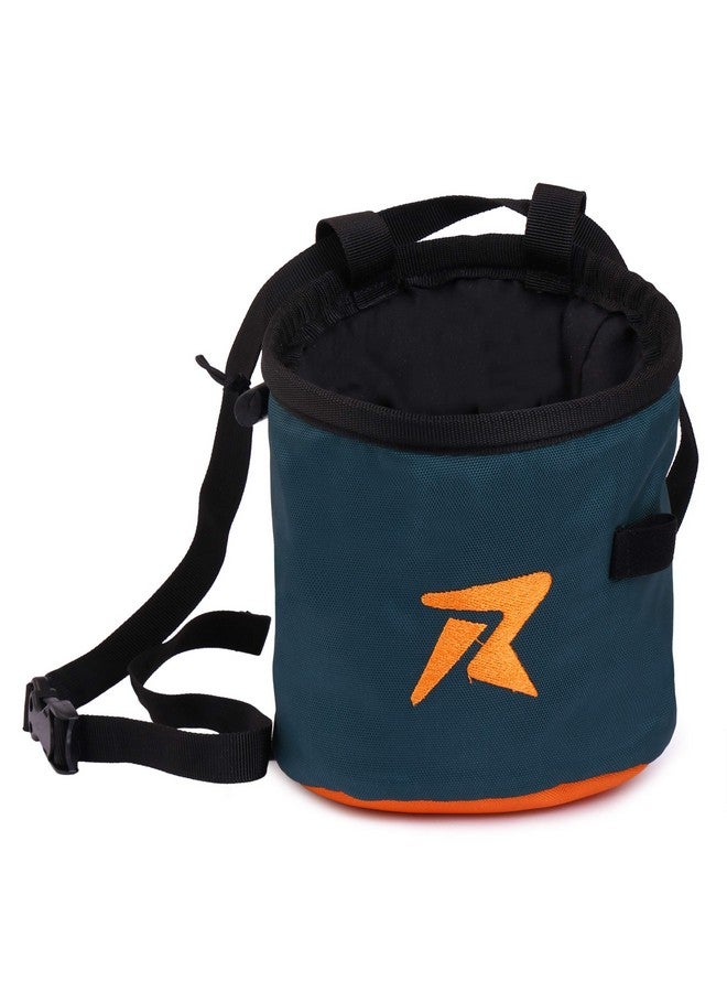 Rocksport Rock Climbing Chalk Bag with Belt and Zipper Pocket, Waterproof Nylon Designed for Both Indoor and Outdoor Climbing (Color May Vary) - Image 2