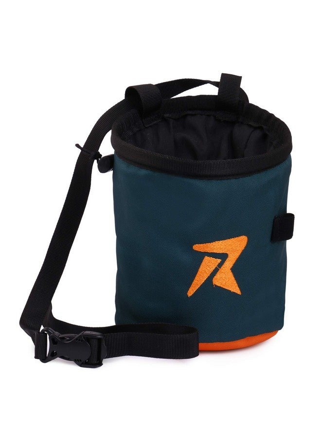 Rocksport Rock Climbing Chalk Bag with Belt and Zipper Pocket, Waterproof Nylon Designed for Both Indoor and Outdoor Climbing (Color May Vary) - Image 1