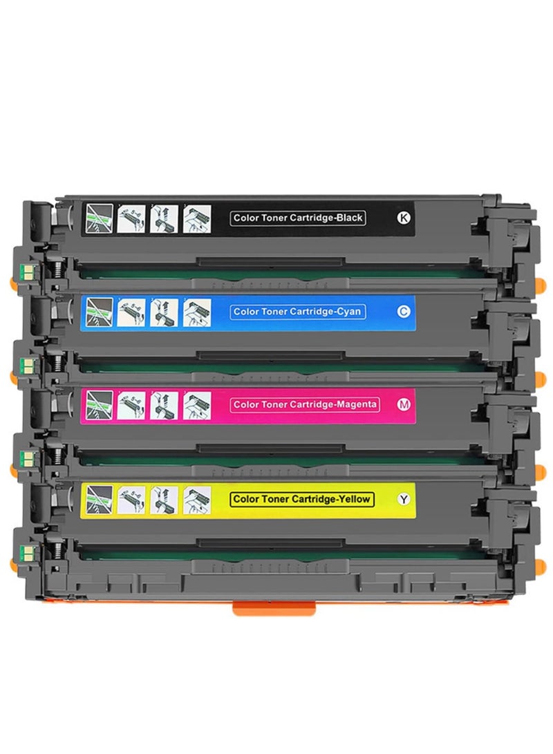 خراطيش حبر بديلة متوافقة مع كانون 054 / 054H (أسود، سماوي، أرجواني، أصفر) – بديل لطابعات كانون Color ImageCLASS MF644Cdw، MF642Cdw، MF641Cw، LBP622Cdw - Image 2