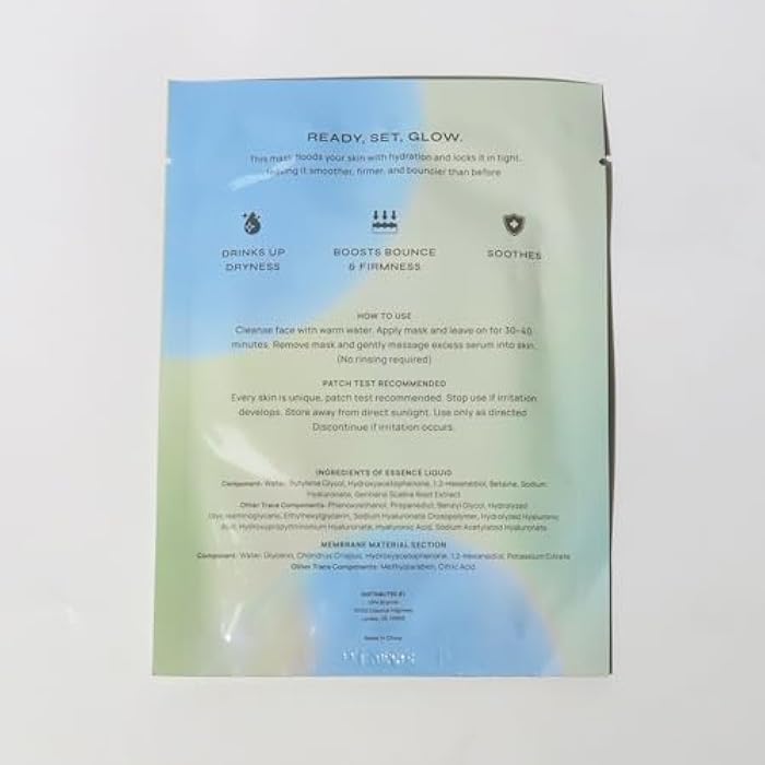 Mei Apothecary Hydra Pop Face Mask, 4 Pack Hydrating Korean-Style Skin Care Sheet Masks with Hyaluronic Acid & Collagen for Plump, Firm, Bouncy Skin Appearance - Image 5