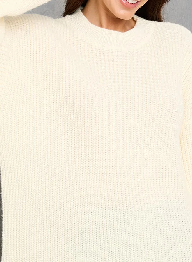 Take Two Oversized Front Split Detail Midi Sweater