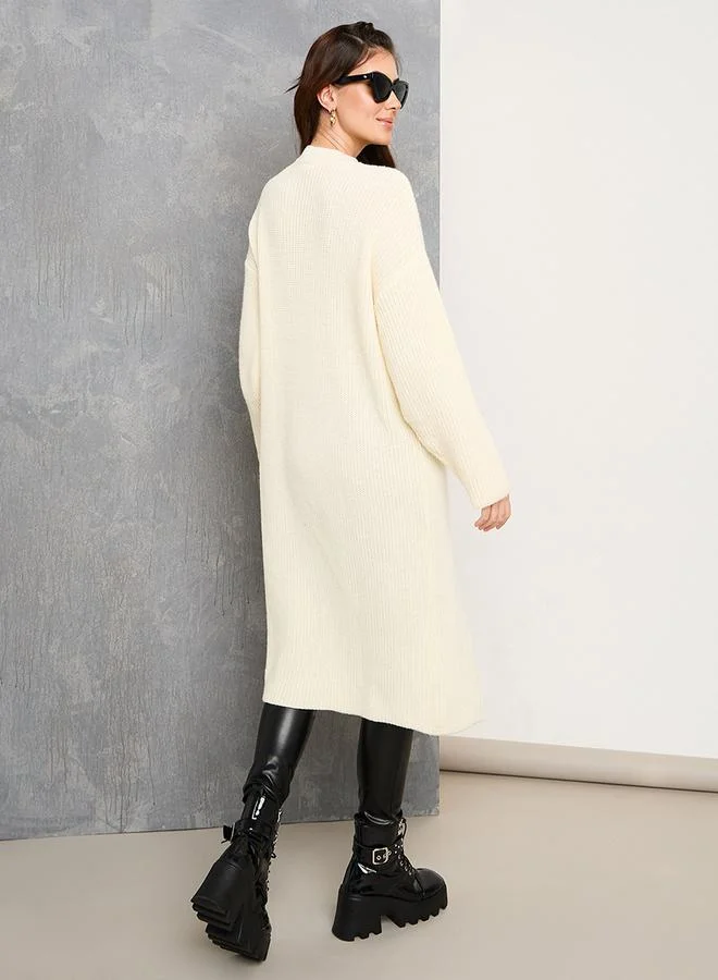 Take Two Oversized Front Split Detail Midi Sweater