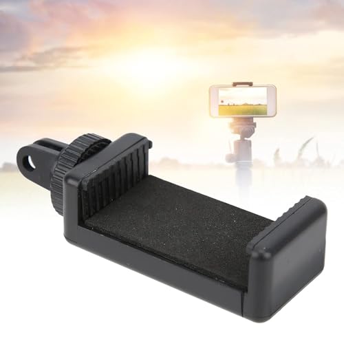 SHOPEE Universal Cell Phone Holder Clip Adapter with 1/4 Adapter for 56-85mm Smart Cell Phone Tripod Self Timer Handheld Grip Self-Portrait Monop (Phone Holder + 1/4 Adapter) - Image 2