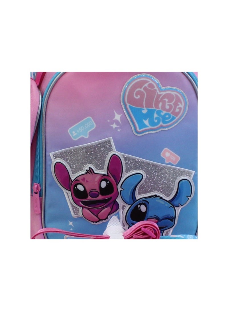 glossy bird School Set 17 Inches – Pink with Stitch Design - Image 3
