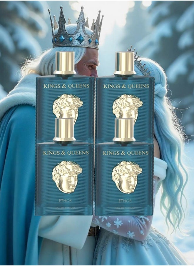 AMARAN 4 Pieces Kings And Queens Ethos Perfume For Unisex 100ml EDP  - Image 1