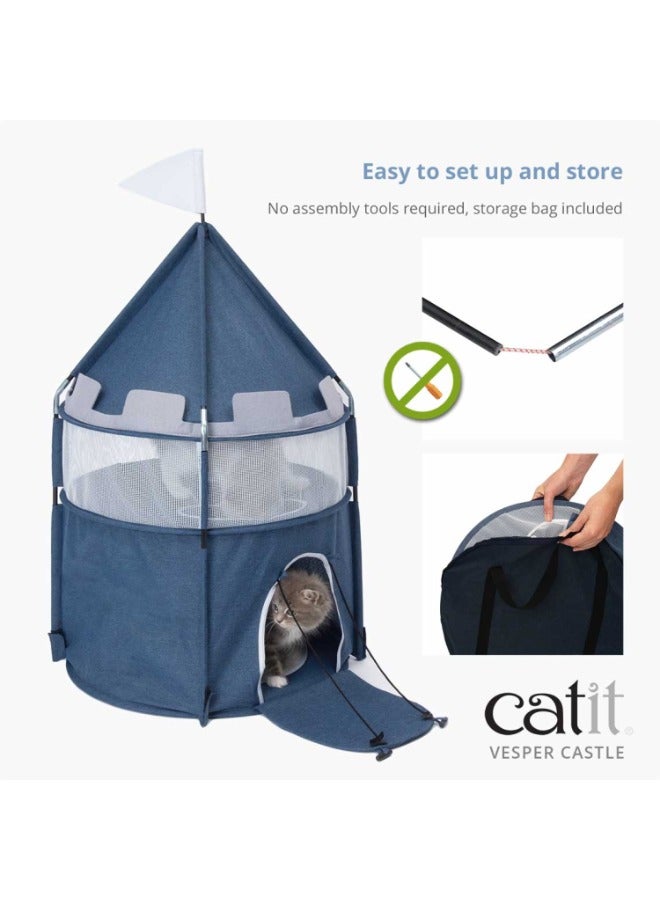 Catit Vesper Castle Blue 48x48x95 cm - Image 5