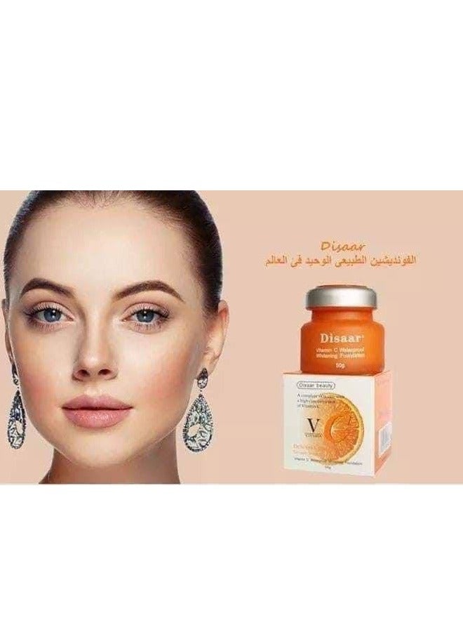 ديسار كريم ديزار فيتامين سي 3×1 ٥٠ مل – أساس + مرطب + واقي شمس، تفتيح وحماية للبشرة - Image 3