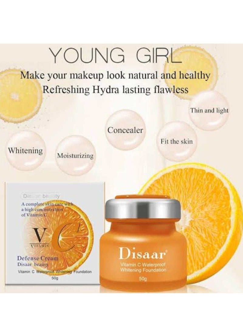 ديسار كريم ديزار فيتامين سي 3×1 ٥٠ مل – أساس + مرطب + واقي شمس، تفتيح وحماية للبشرة - Image 2