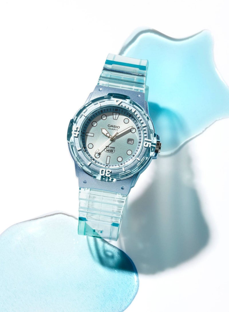 CASIO ساعة كوارتز تناظرية بسوار من الراتنج للنساء LRW-200HS-2EVDF - Image 2