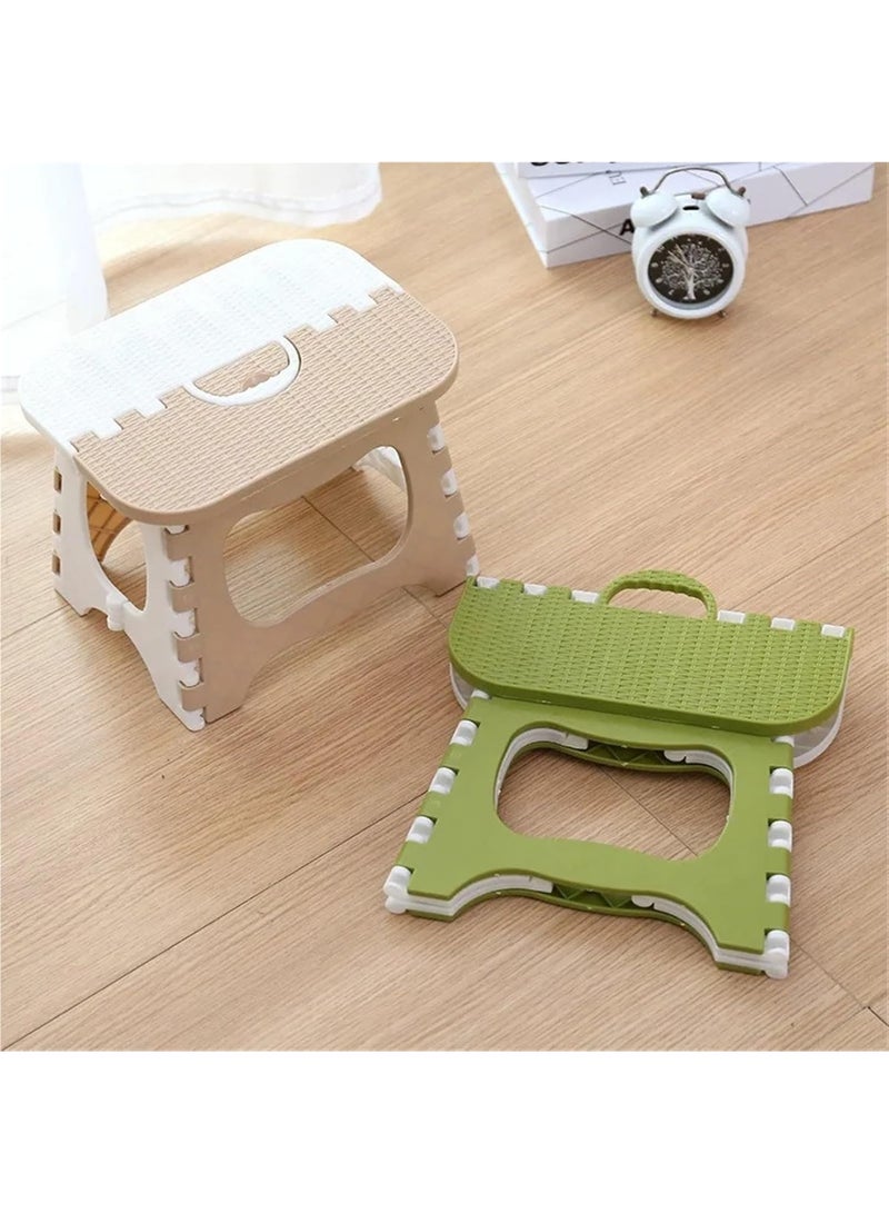 يلا جوي كرسي تلسكوبي محمول، كرسي متدرج خفيف الوزن قابل للطي بتصميم بأربعة أرجل، مقعد صغير قابل للطي للتخييم في الهواء الطلق وصيد الأسماك على الشاطئ (صغير، أخضر) - Image 3