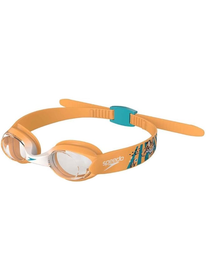 Speedo Unisex Kids Infant Illusion Swimming Goggles - Orange, One Size - Image 1