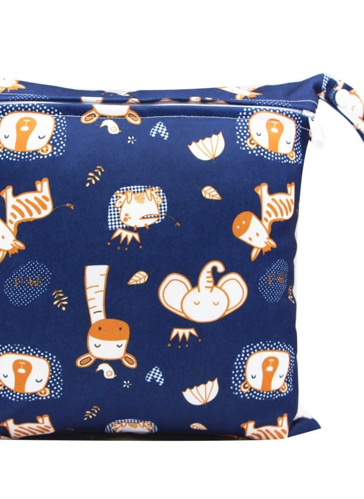Loquat Cartoon Cute Print Stroller Hanging Bag Multi-functional Diaper Storage Bag Diaper Pad Hanging Bag  - Image 2