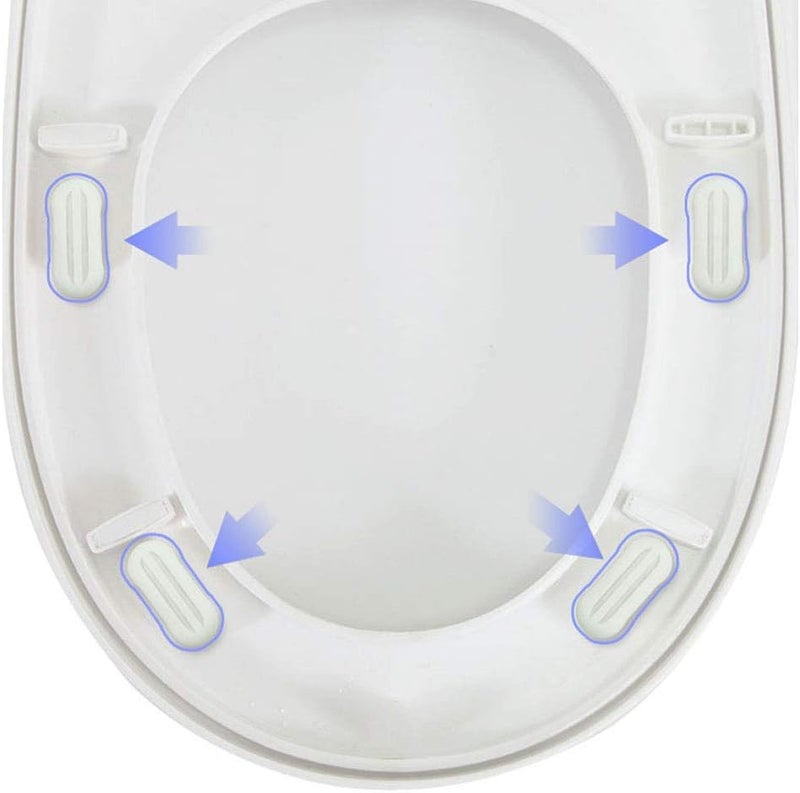 Foo Foo Bidet Toilet Seat Bumper for Bidet Attachment with Strong Adhesive White 4PACK - Image 5