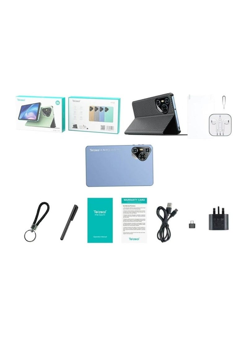 Telzeal P700 7-Inch Android Tablet with 5G Dual SIM – 6GB RAM + 256GB ROM, Compact HD Display, Quad-Core Processor, 3000mAh Battery, Front & Rear Cameras, Wi-Fi & Bluetooth, Lightweight Slim Build in Blue – Ideal for Study, Travel, Kids & Daily Entertainment - Image 3