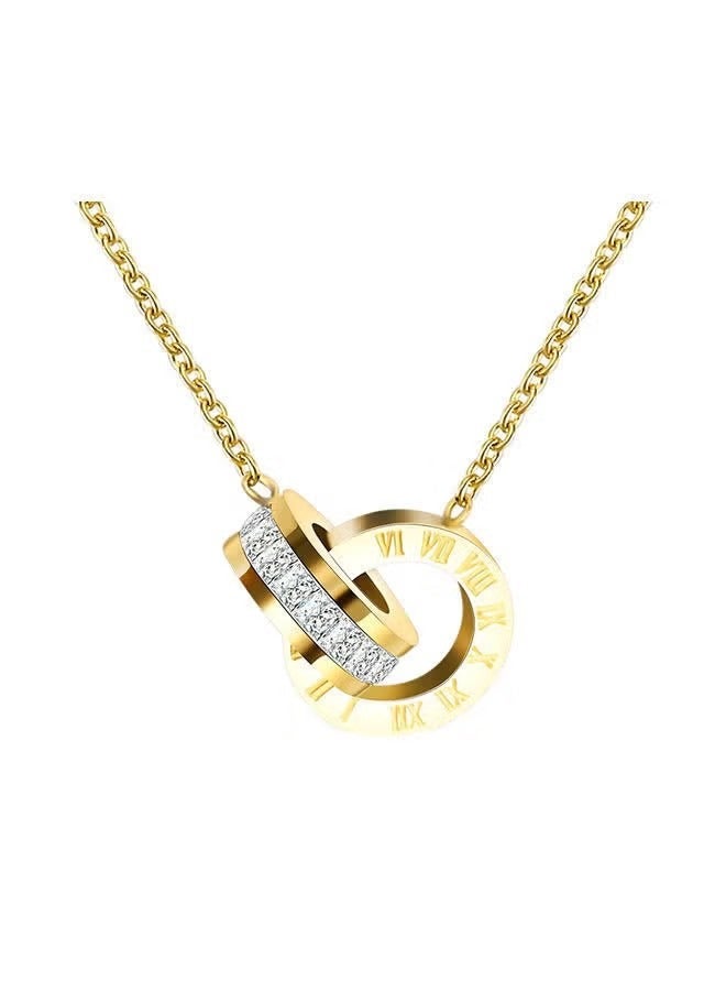 Chic Elegant Ring Design Stylish Necklace - Image 1