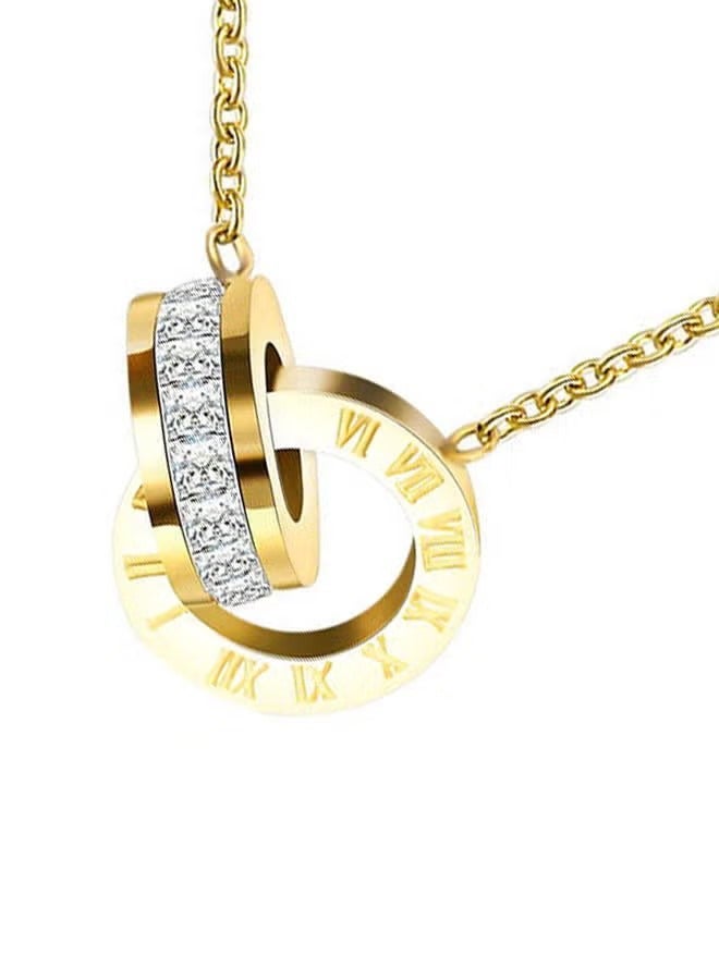 Chic Elegant Ring Design Stylish Necklace - Image 4