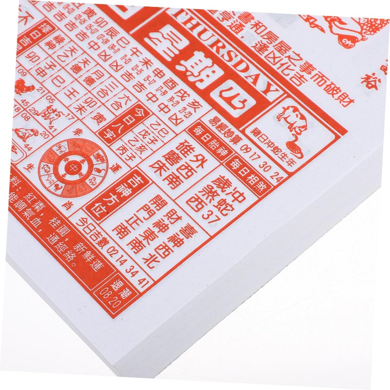 STOBOK Traditional Chinese Zodiac Calendar: 2026 Year Of Horse Hanging Wall Calendar With Tear-off Pages Practical Daily Planner For Home Office School 16k - Image 2