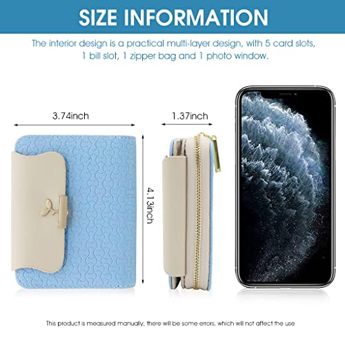 PALAY® Mini Wallet For Women PU Leather Purse with Zipper Bifold Card Coin Holder Cash Bag Clutch Wallet Fashion Women Wallet Purse Gift Small Wallet for Girl - Image 2