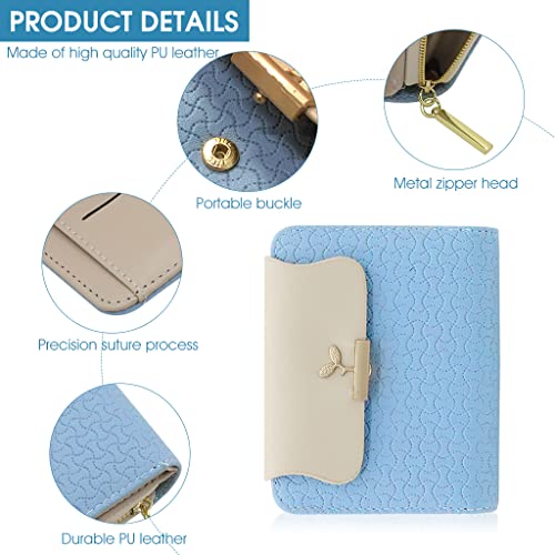 PALAY® Mini Wallet For Women PU Leather Purse with Zipper Bifold Card Coin Holder Cash Bag Clutch Wallet Fashion Women Wallet Purse Gift Small Wallet for Girl - Image 4