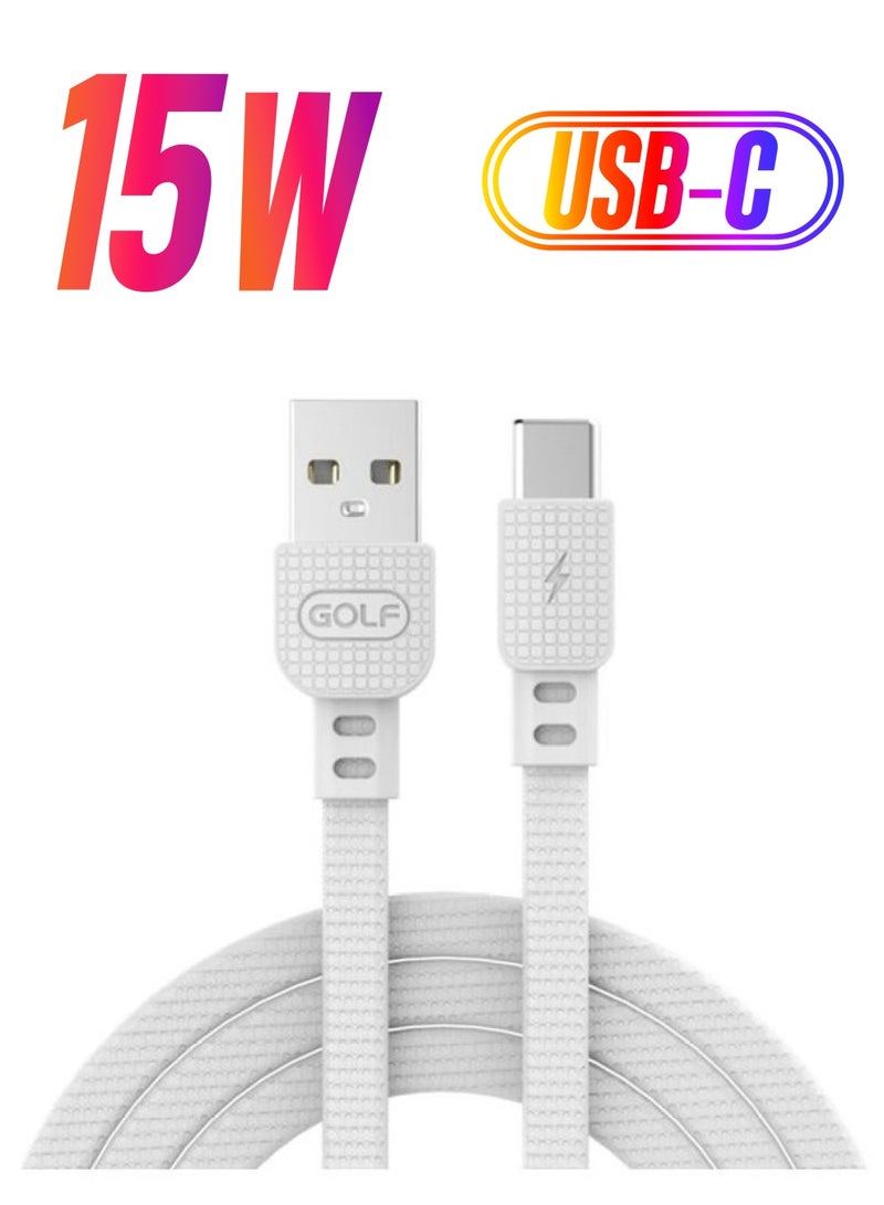 Golf USB Type-C Cable 1m White - Image 1