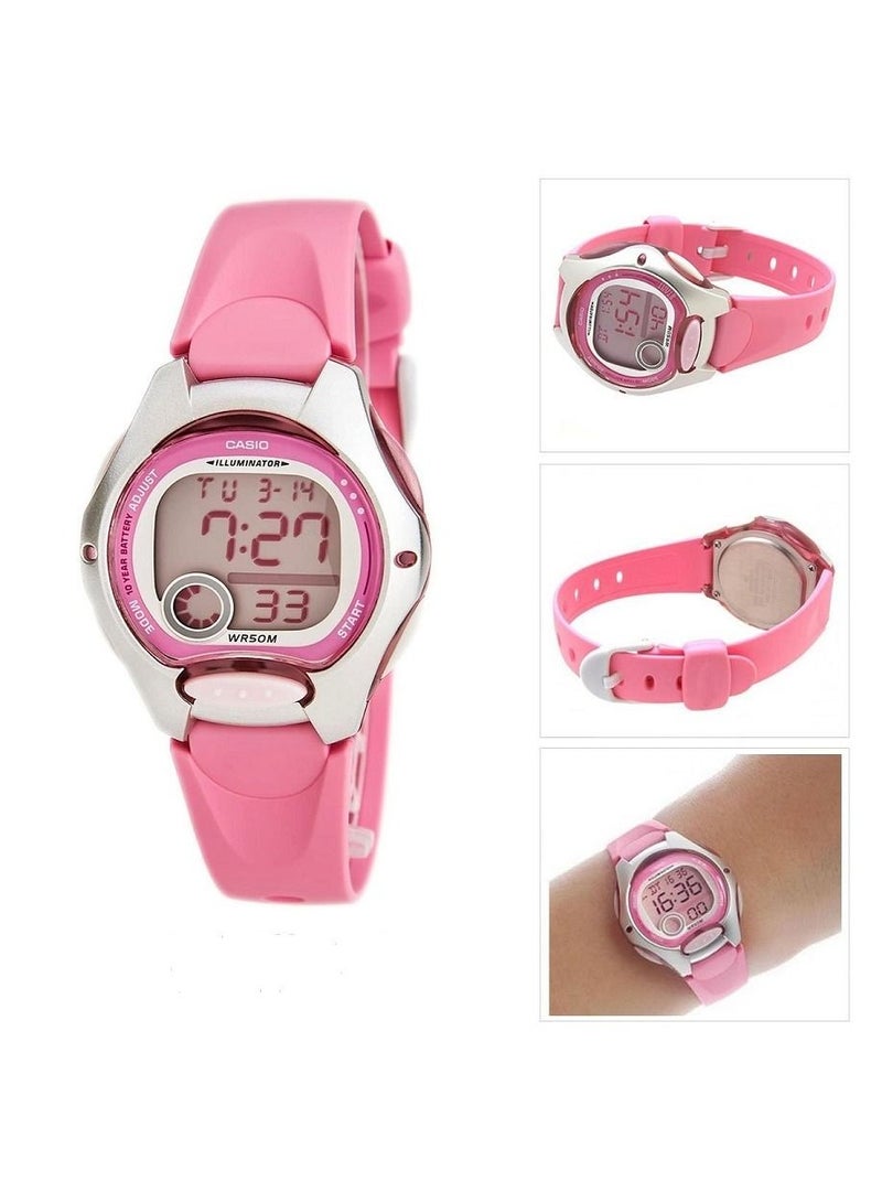 Casio Girls Watch Digital Pink Display Resin Band LW-2004BVDF. - Image 3