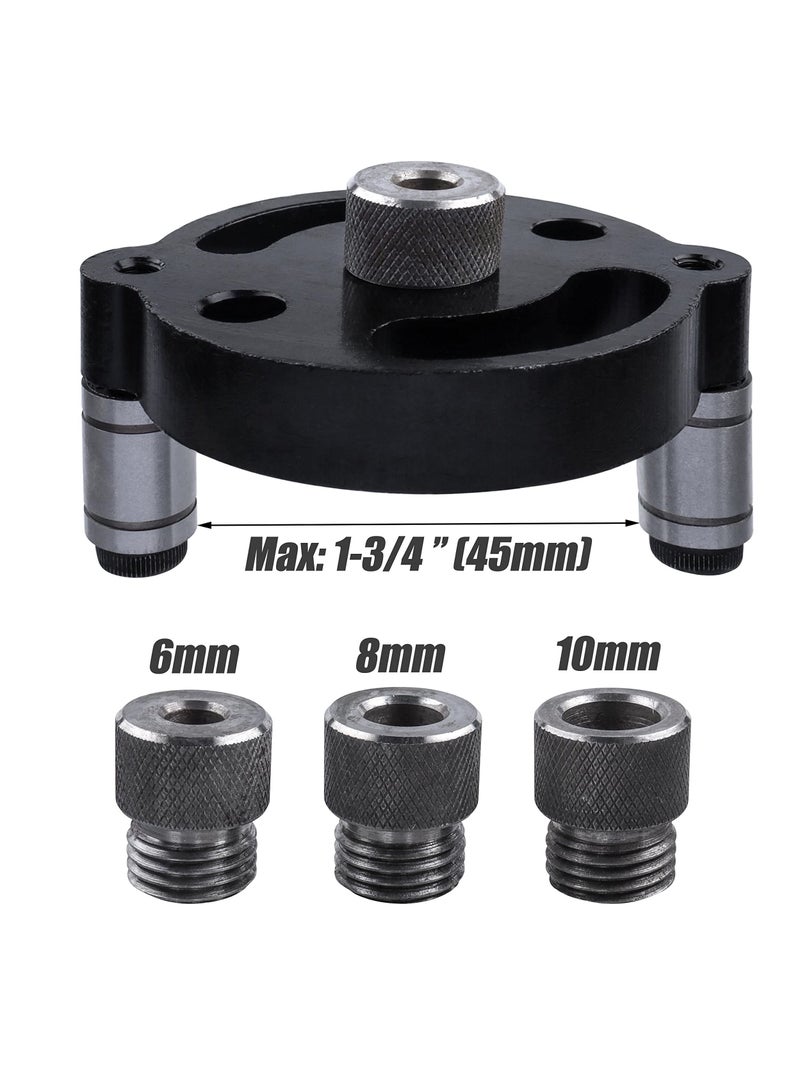 SYOSI Self Centering Doweling Jig, Punch Locator Dowel Jig Kit Handheld Drill Guide for Straight Holes Wood Panel Hole Puncher for Woodworking Joinery 6mm 8mm 10mm Woodworking Joints Tool - Image 5