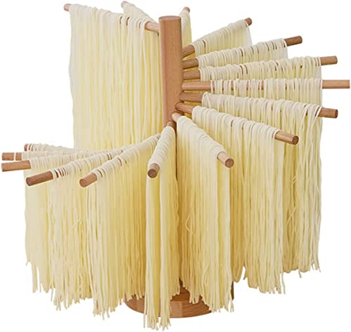 VALDUS Wood Collapsible Homemade Household Noodle Dryer Rack Hanging Pasta Drying Rack for Home Kitchen - Image 1