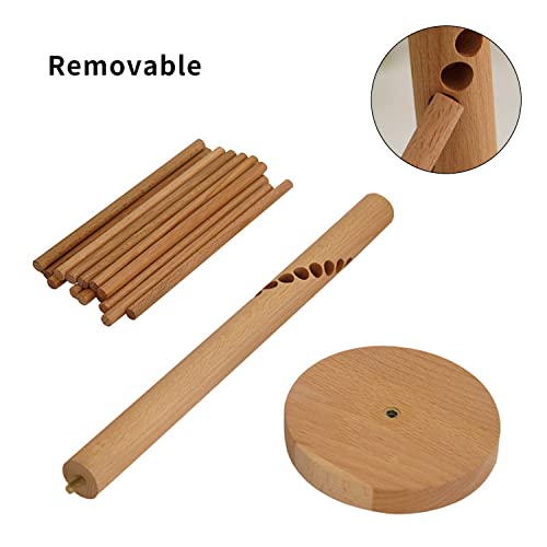 VALDUS Wood Collapsible Homemade Household Noodle Dryer Rack Hanging Pasta Drying Rack for Home Kitchen - Image 5