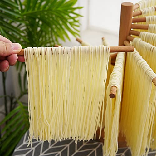 VALDUS Wood Collapsible Homemade Household Noodle Dryer Rack Hanging Pasta Drying Rack for Home Kitchen - Image 2