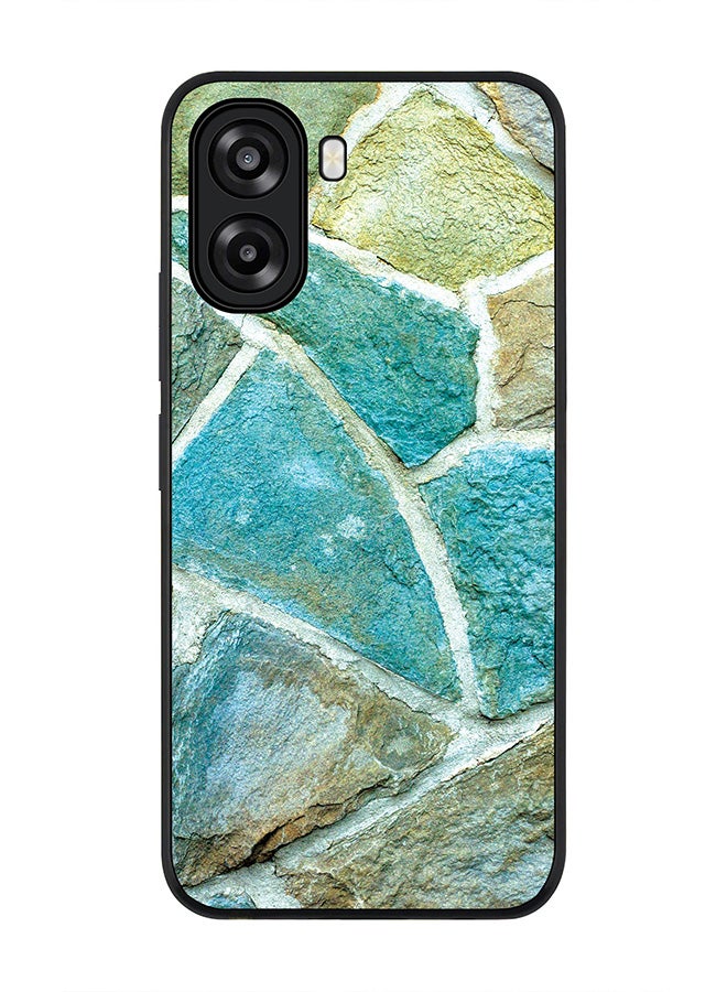 Stylizedd For Oppo A6t 5G / A6t 4G Case,Slim fit Camera Protection, Shockproof Thin Phone cover  - Aqya Stones - Image 1