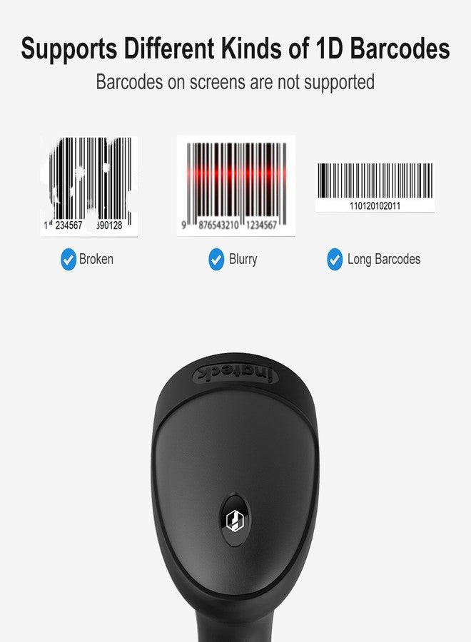 Inateck 1D USB Barcode Scanner with Intelligent Stand Wired, BCST-33 - Image 3