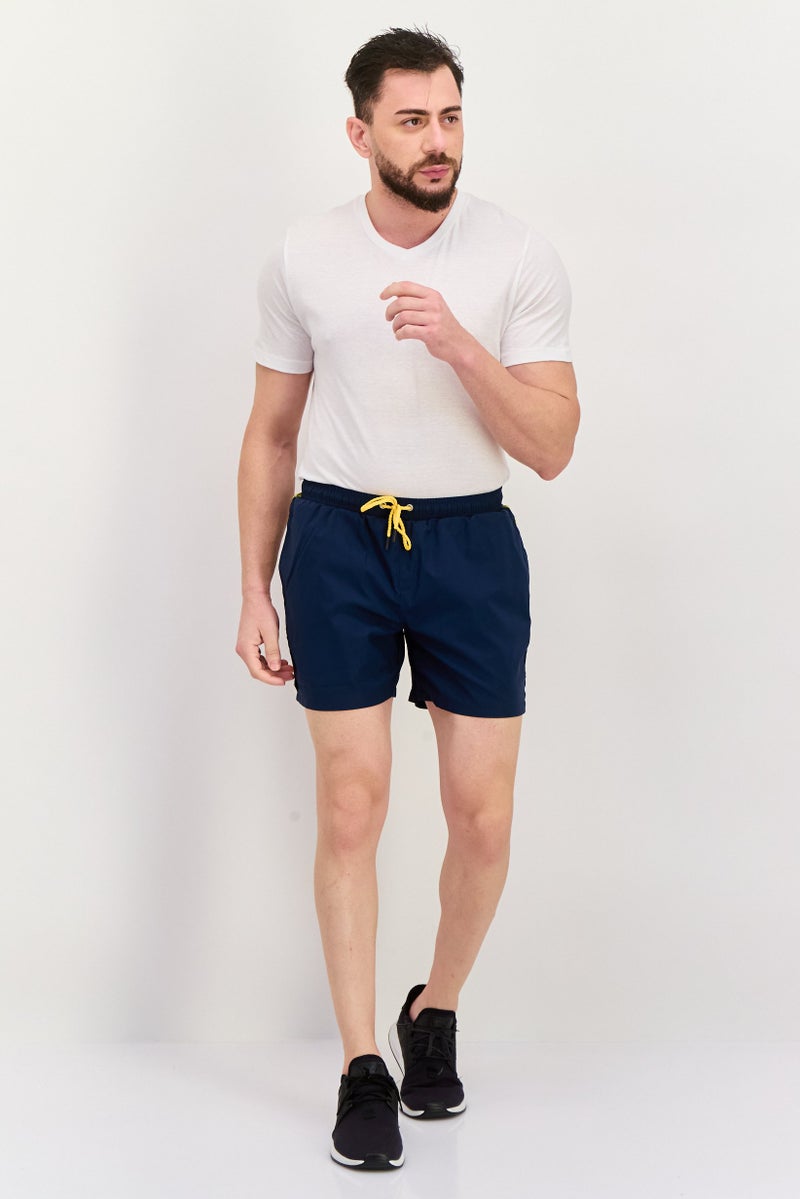 Ufc Men Sportswear Fit Brand Logo Training Shorts, Blue - Image 3