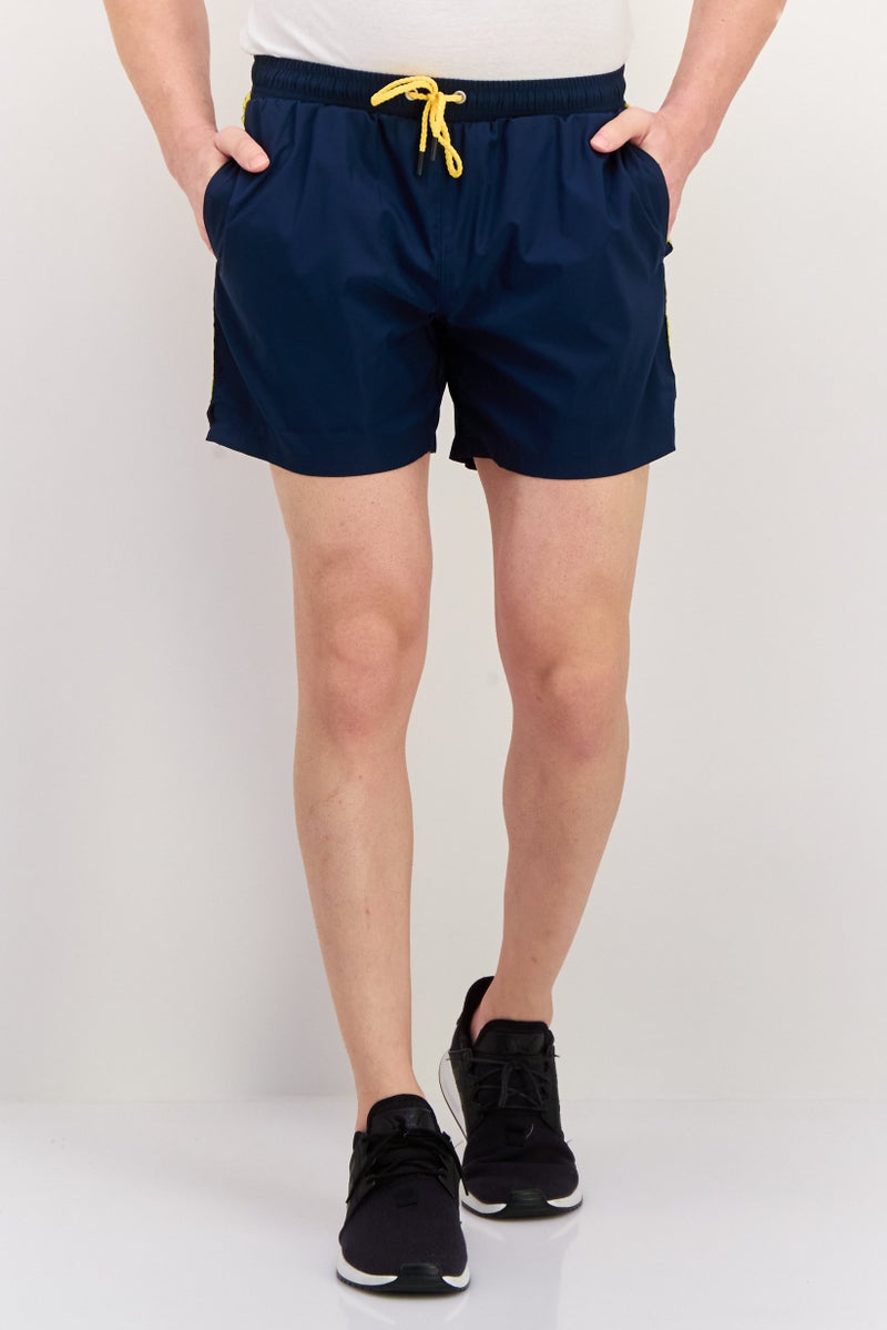 Ufc Men Sportswear Fit Brand Logo Training Shorts, Blue - Image 1