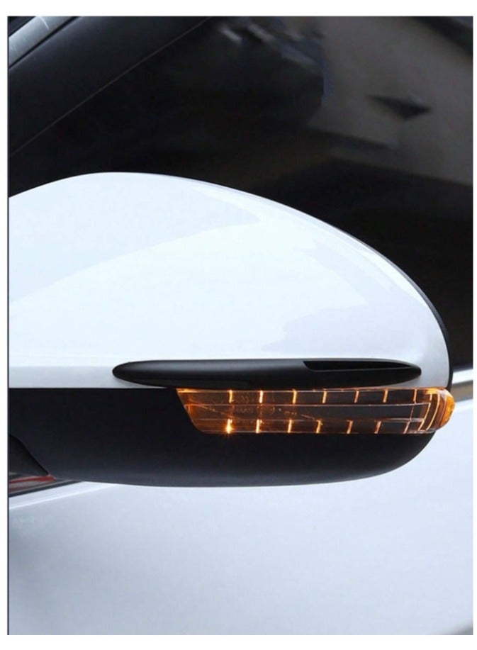 Lineo Silicone car Side Protector Sticks, Strong Self-Adhesive, 4 pieces, 15*1 cm, Black - Image 3