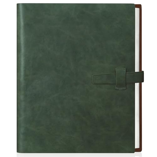 Artmag Photo Album 4x6 320 Photos, Thick Leather Cover Picture Album with 20 PCS Kraft Writing Paper Holds 320 Vertical Photos for Family Wedding Anniversary (Dark Green) - Image 1