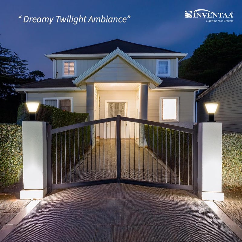 INVENTAA Aluminium Villa 12W LED Gate Light - Waterproof Outdoor Lamp for Home Gate, Compound Wall, Main Gate, Pillar - Bollard Light, Cool White, 1-Year Warranty - Image 3
