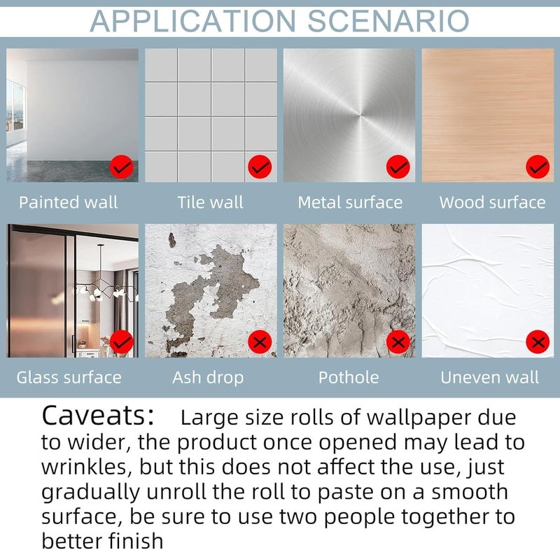 practicalWs Vinyl Marble Contact Paper Roll - 24 x 118 inches, Grey and White Marble Wallpaper for Cabinets and Furniture - Image 5