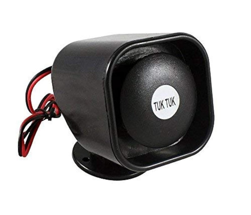 Car Reverse Back Gear Tuk Tuk Horn for Car Reverse Safety Device for All Car (1 Pc, Black)