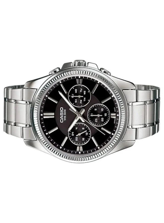 كاسيو Men's Men's Stainless Steel Analog Watch MTP-1375D-1A - 42 mm