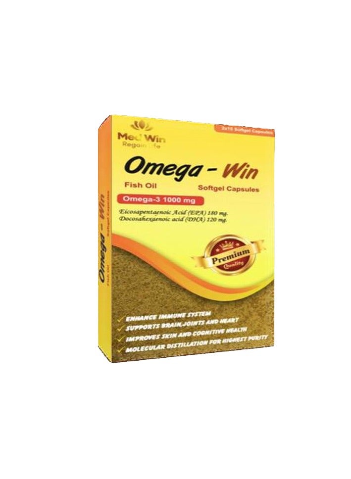 Omegawin Soft Gel Omega 3 Capsules 30s