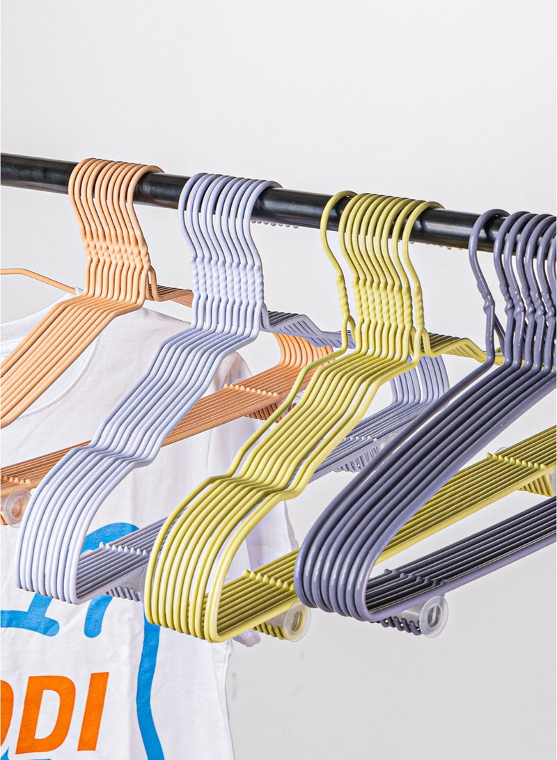 MODI 30 قطعة شماعات نسائية - متينة، غير قابلة للانزلاق، موفرة للمساحة، شماعات ملابس أنيقة للفساتين، القمصان والمزيد | جودة ممتازة مع تشطيب ناعم - مثالية لتنظيم الخزانة - Image 4